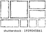 set of grunge square frames.... | Shutterstock .eps vector #1939045861