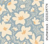 floral seamless pattern with... | Shutterstock .eps vector #2023139774