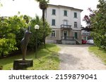 Small photo of 18-05-2021 Italy, Lombardy, Lake Maggiore - Luino. Villa Hussy, Civic Library