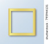 gold design border for photos | Shutterstock .eps vector #795944131
