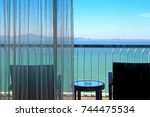 Silhouette View Of Balcony In...