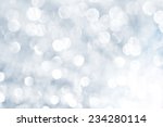 abstract  blue Bokeh circles for Christmas background 