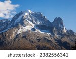Small photo of peaks of Aiguille Verte and Aiguille du Dru