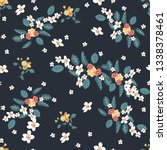 seamless pattern with small... | Shutterstock .eps vector #1338378461