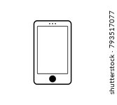 black lines white phone mobile... | Shutterstock .eps vector #793517077