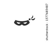 black thief eye mask icon.... | Shutterstock .eps vector #1577685487