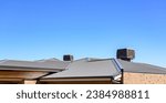 Small photo of evaporative air conditioning on the roof