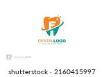 f logo dentist for branding... | Shutterstock .eps vector #2160415997