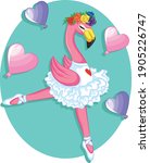 cute ballerina  ballet girl... | Shutterstock .eps vector #1905226747
