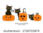 happy halloween greeting card... | Shutterstock .eps vector #1720722874