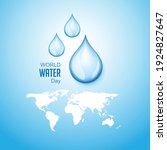 world water day. save water. | Shutterstock .eps vector #1924827647