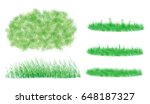 illustration of cute grass set  ... | Shutterstock . vector #648187327