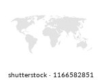 grey dotted world map vector... | Shutterstock .eps vector #1166582851