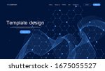 landing page tech background... | Shutterstock .eps vector #1675055527