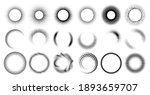 halftone round frames. circle... | Shutterstock .eps vector #1893659707