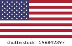 flag united states of america... | Shutterstock .eps vector #596842397