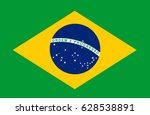 national brazil flag. vector... | Shutterstock .eps vector #628538891