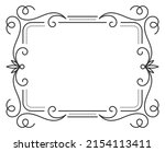 vintage frame border divider... | Shutterstock .eps vector #2154113411
