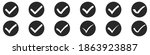 set of check mark icons... | Shutterstock .eps vector #1863923887