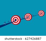 business team to target success ... | Shutterstock .eps vector #627426887
