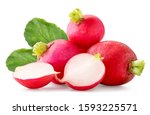 Fresh Radish With Leaves And...