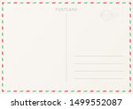 blank postcard backside.... | Shutterstock .eps vector #1499552087