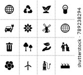ecology icons. vector... | Shutterstock .eps vector #789238294