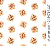 Seamless holiday pattern with...