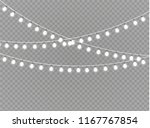 christmas lights isolated... | Shutterstock .eps vector #1167767854