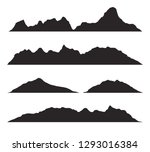 mountains silhouettes on the... | Shutterstock .eps vector #1293016384