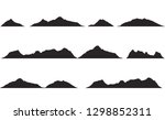 mountains silhouettes on the... | Shutterstock .eps vector #1298852311