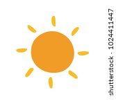 flat sun icon. hand drawn sun.... | Shutterstock .eps vector #1024411447