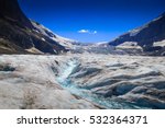 Athabasca Glacier in the Columbia Icefields, British Columbia, Canada