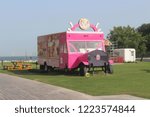 Small photo of Doha, Qatar- November 07, 2018 : Dareen Sweets Food Truck in Doha Corniche.