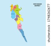 coxsbazar district map of... | Shutterstock .eps vector #1748262677