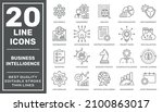 set of business intelligence... | Shutterstock .eps vector #2100863017