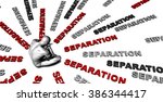 suffering from separation with... | Shutterstock . vector #386344417