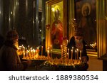 People Pray In An Orthodox...