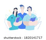 medical insurance  internship... | Shutterstock .eps vector #1820141717