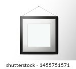 empty picture frame with shadow ... | Shutterstock .eps vector #1455751571