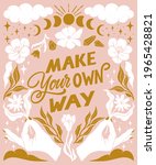 make your own way ... | Shutterstock .eps vector #1965428821
