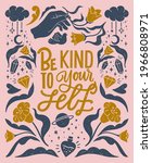be kind to your self ... | Shutterstock .eps vector #1966808971