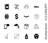 hand icon. collection of 16... | Shutterstock .eps vector #1111396397