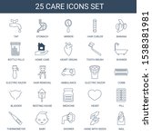 care icons. trendy 25 care... | Shutterstock .eps vector #1538381981