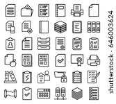 document icons set. set of 36... | Shutterstock .eps vector #646003624