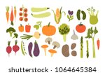 collection of colorful hand... | Shutterstock .eps vector #1064645384