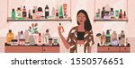 natural cosmetics  eco products ... | Shutterstock .eps vector #1550576651
