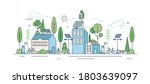 cityscape with modern eco... | Shutterstock .eps vector #1803639097