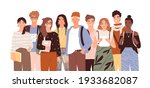 group of diverse modern... | Shutterstock .eps vector #1933682087