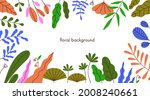 floral background with border... | Shutterstock .eps vector #2008240661